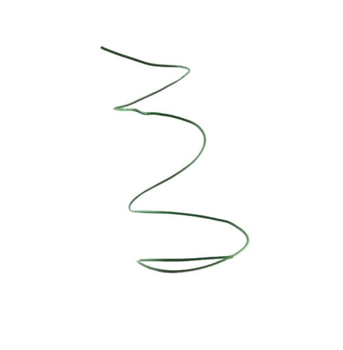 Green wire on a white marble background