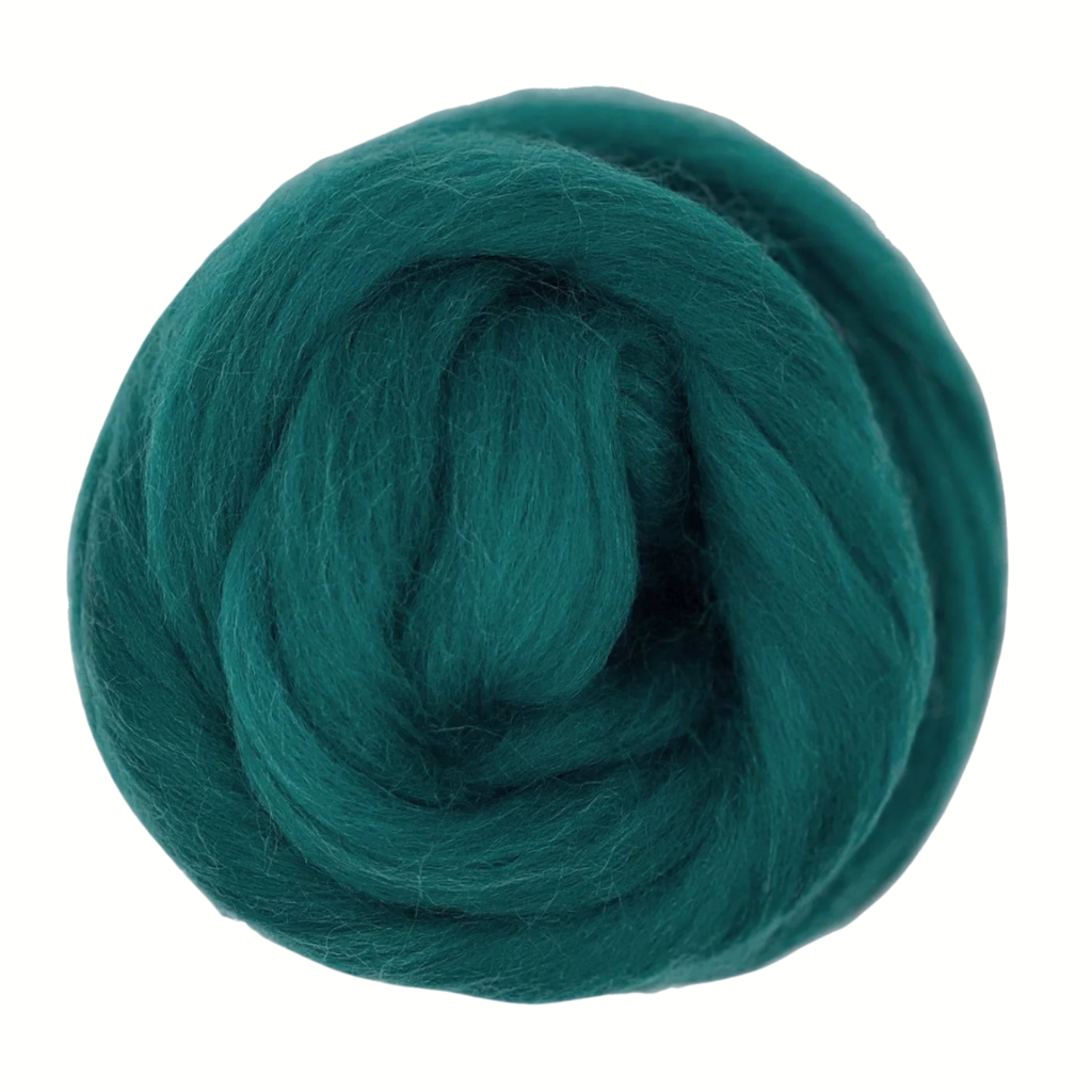 Corriedale Sliver Green Shades Wool Pack