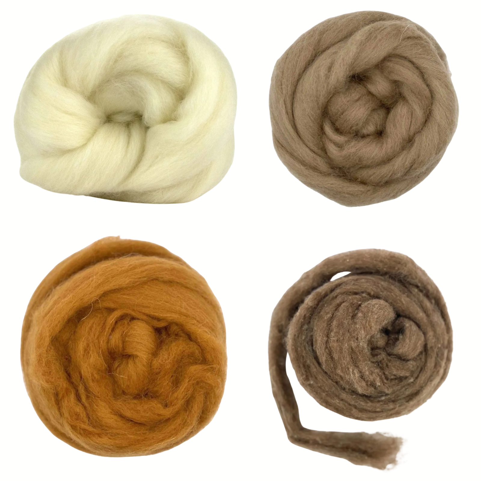 Shetland Wool Top Animal Shades Wool Pack