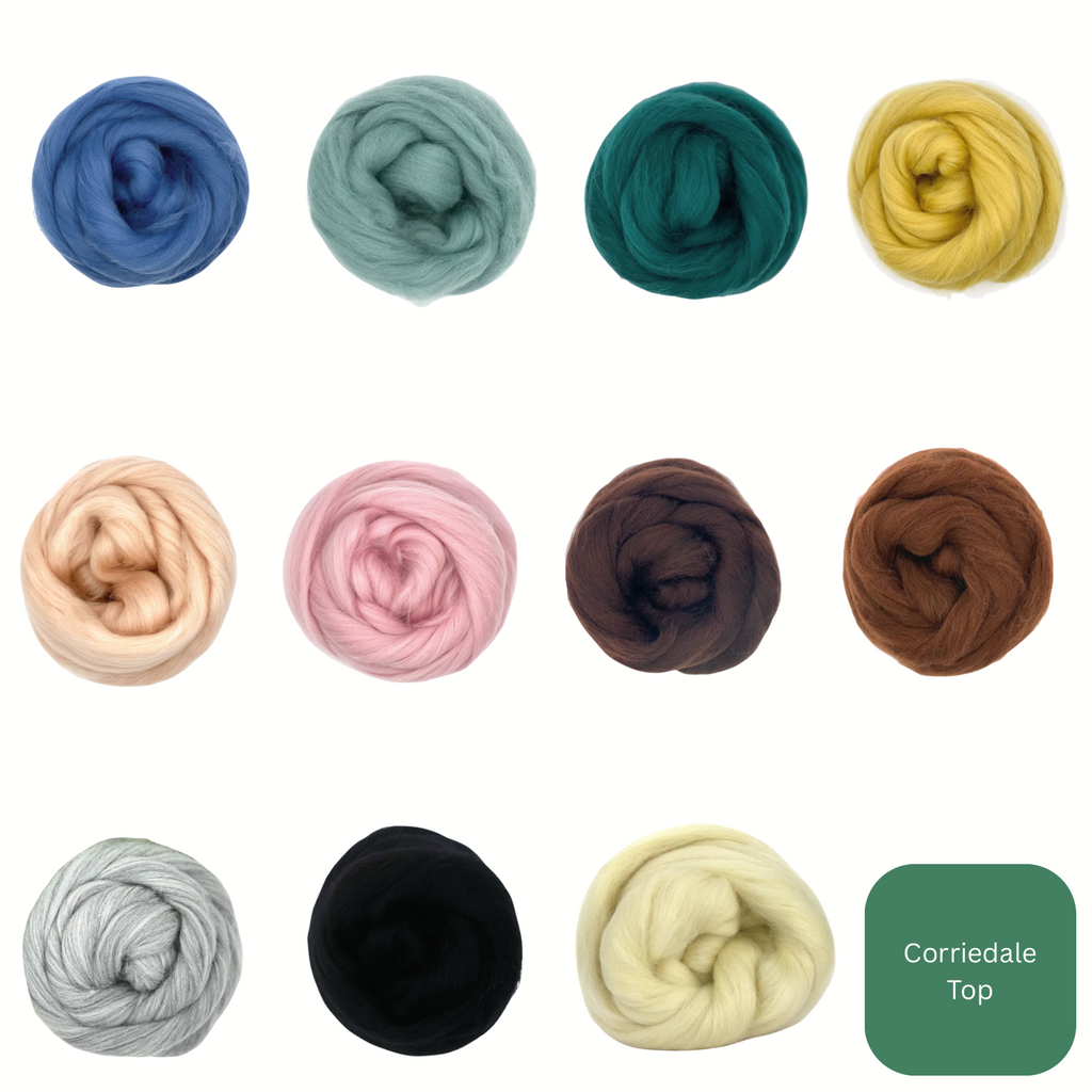 Corriedale Wool Roving Top