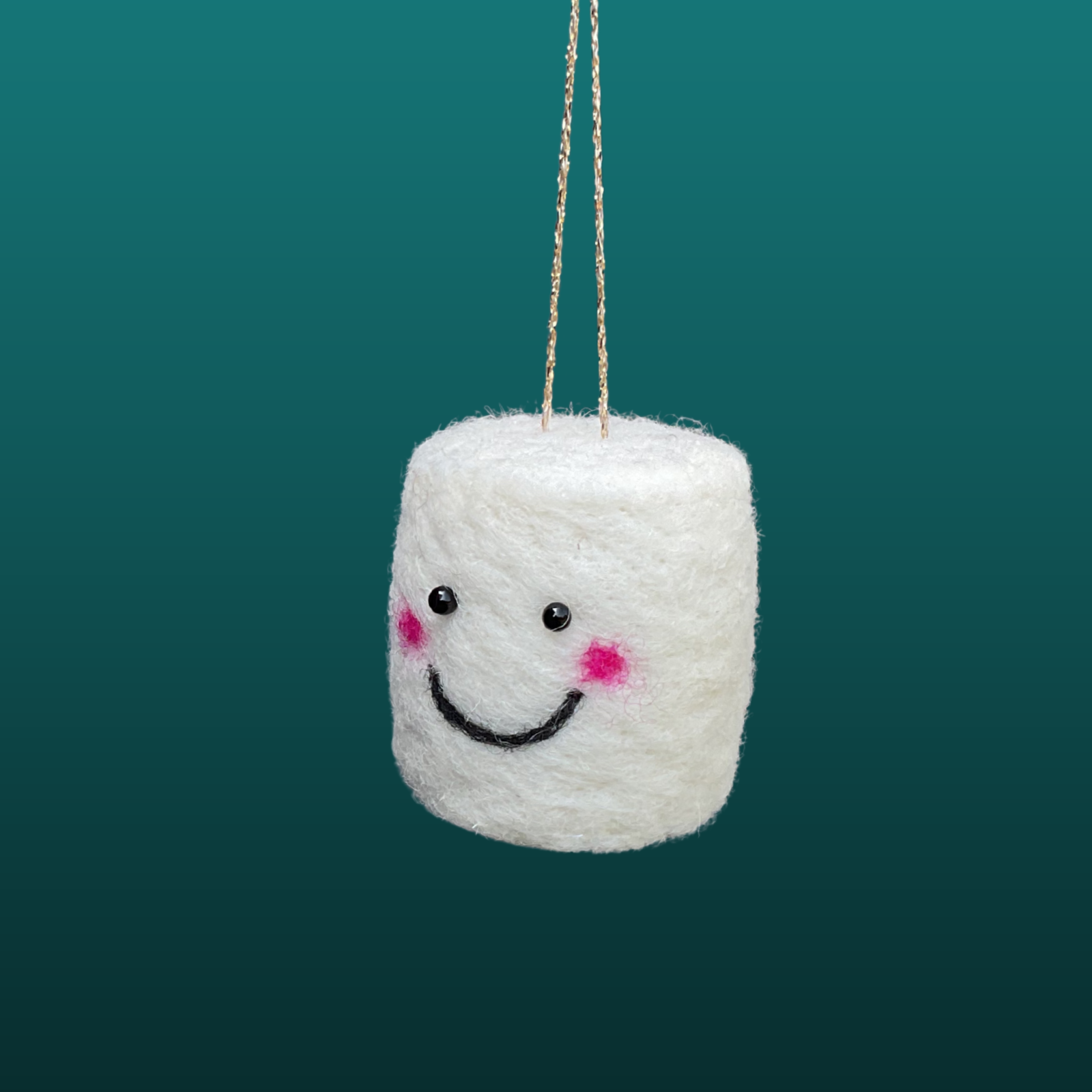 Needle Felt Pink & White Marshmallows