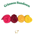 Merino Wool ‘Crimson Sundown’ Wool Pack
