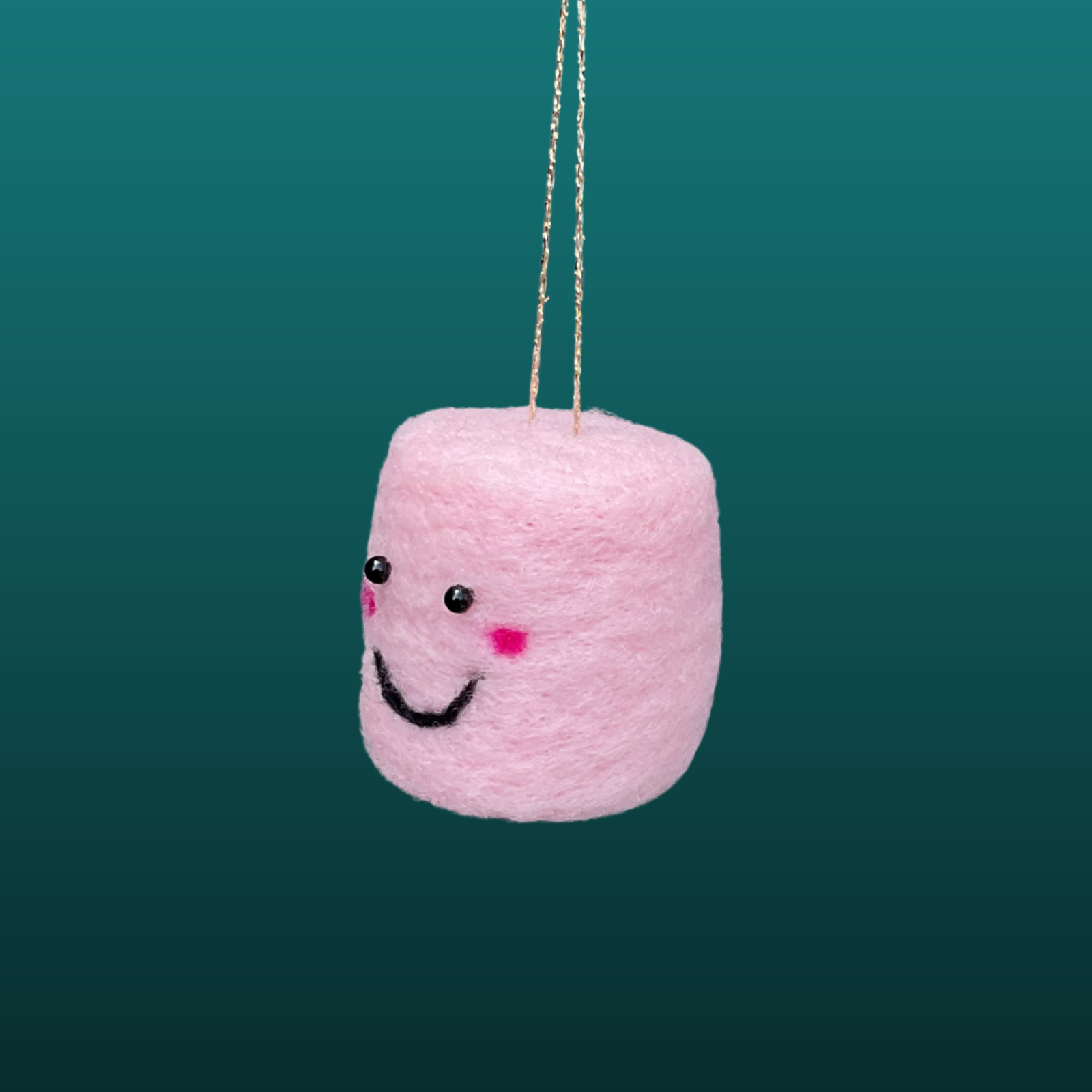 Needle Felt Pink & White Marshmallows