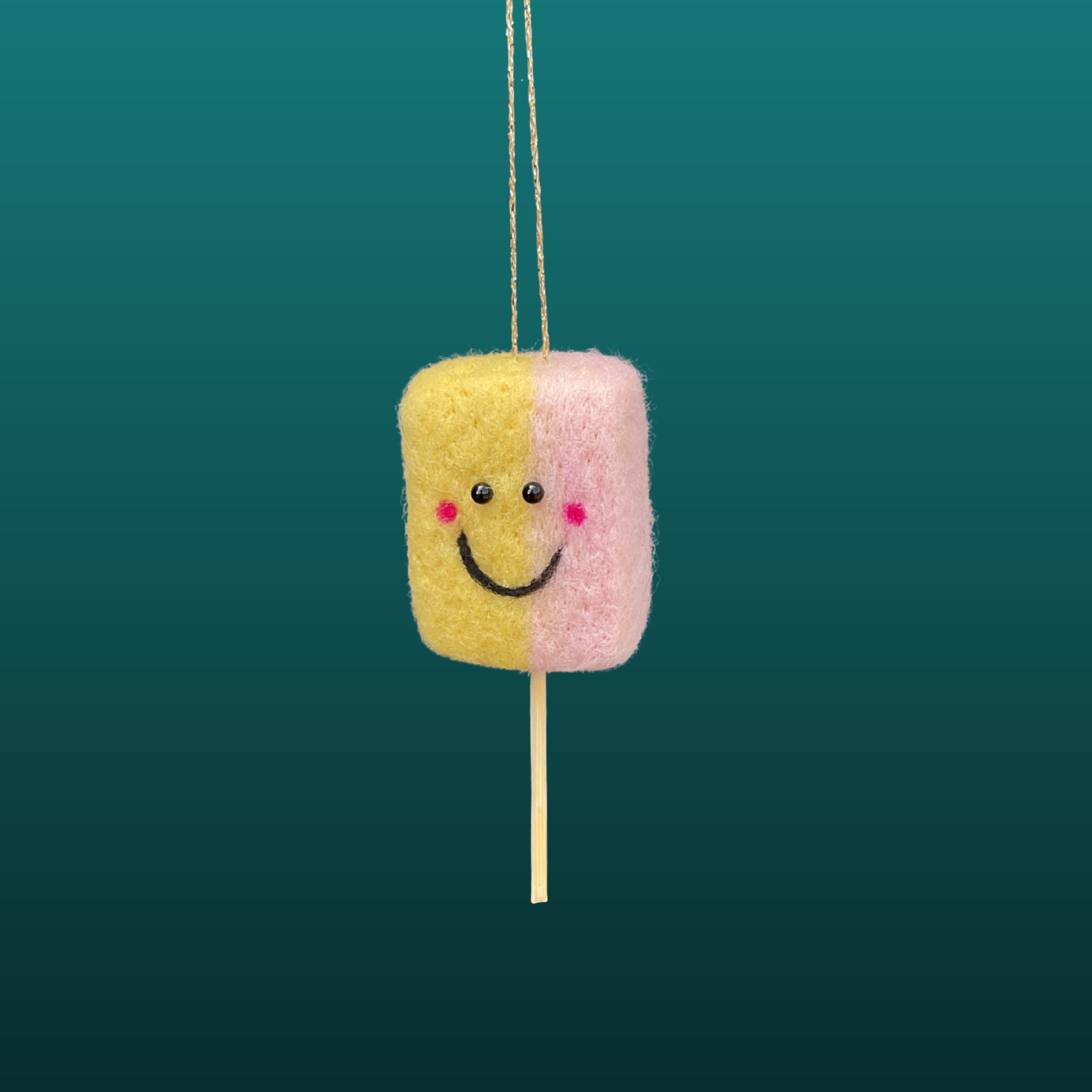 Needle Felted Drumstick Lolly Decoration