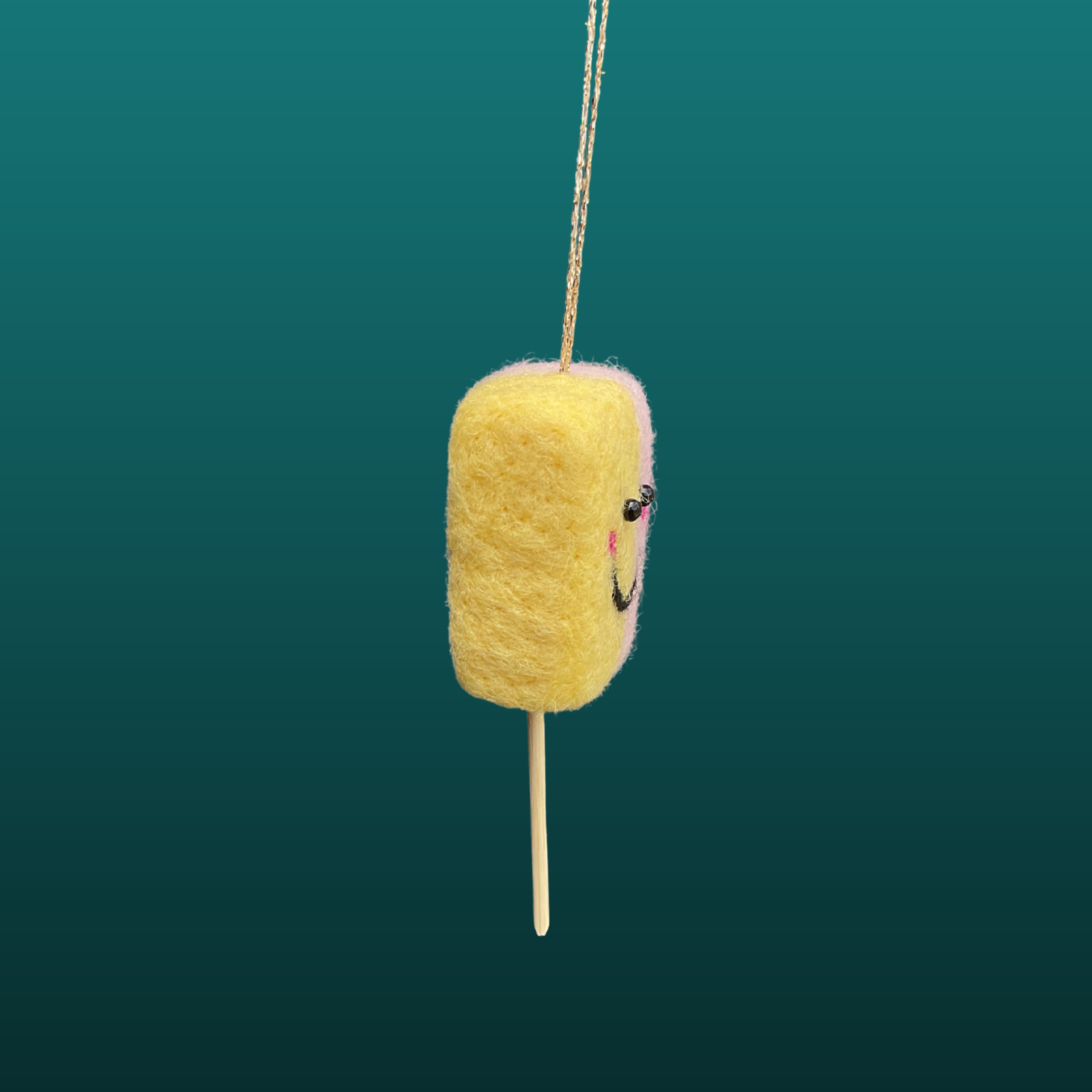Needle Felted Drumstick Lolly Decoration