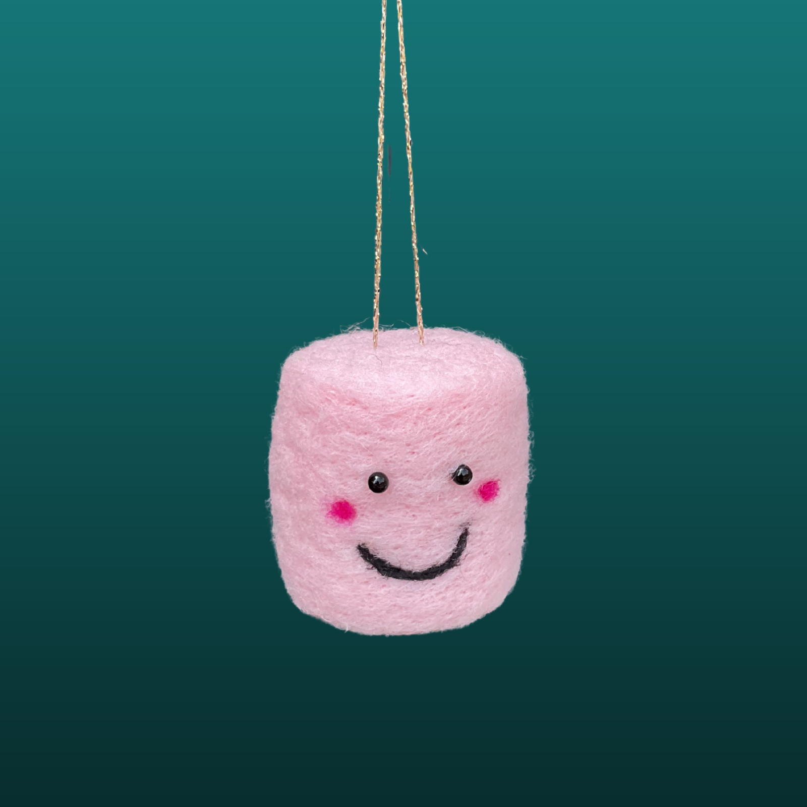 Needle Felt Pink & White Marshmallows