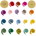 Corriedale Sliver Felting Wool  Colour Box 18x 10g 