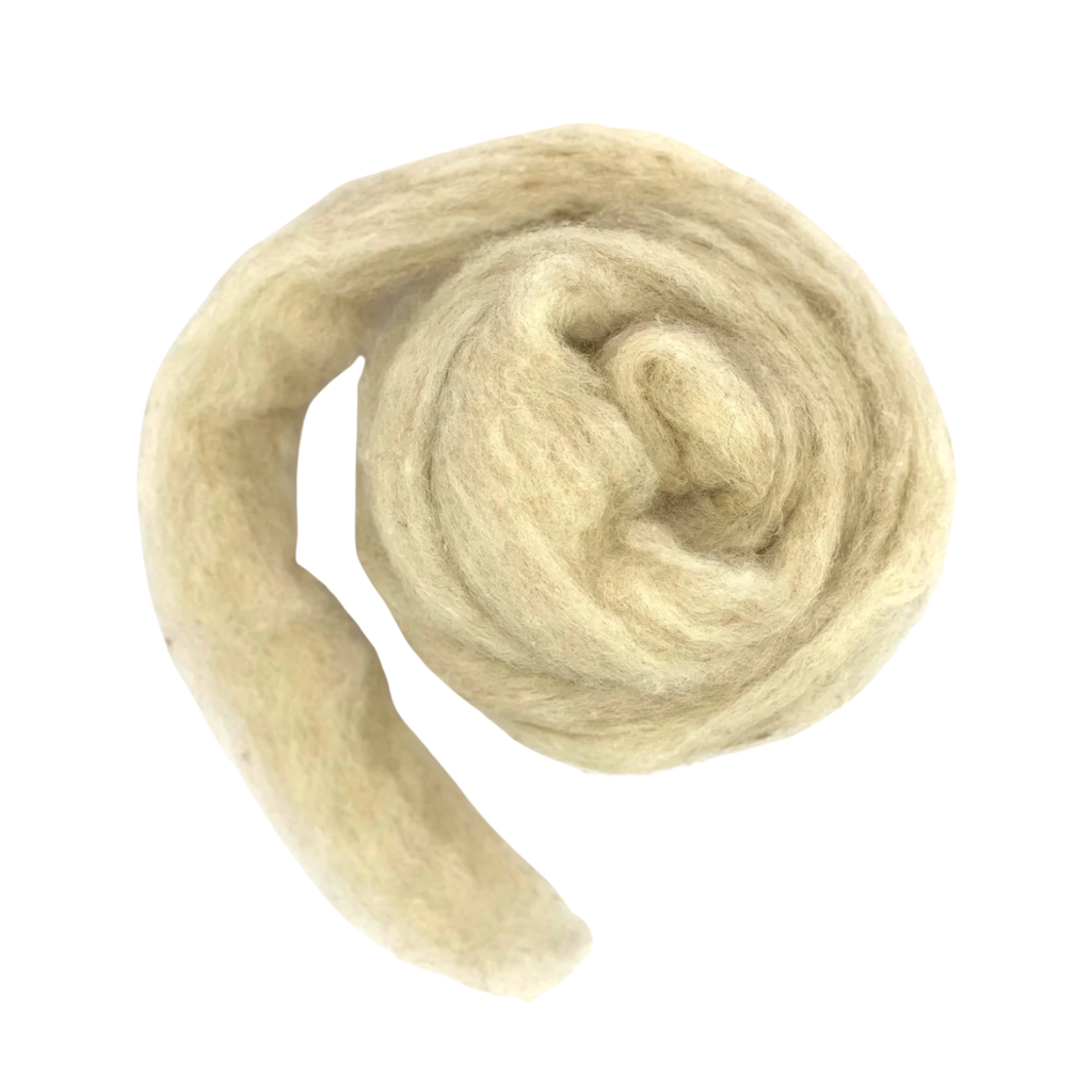 Corriedale Sliver Needle Felting Wool  Fawn