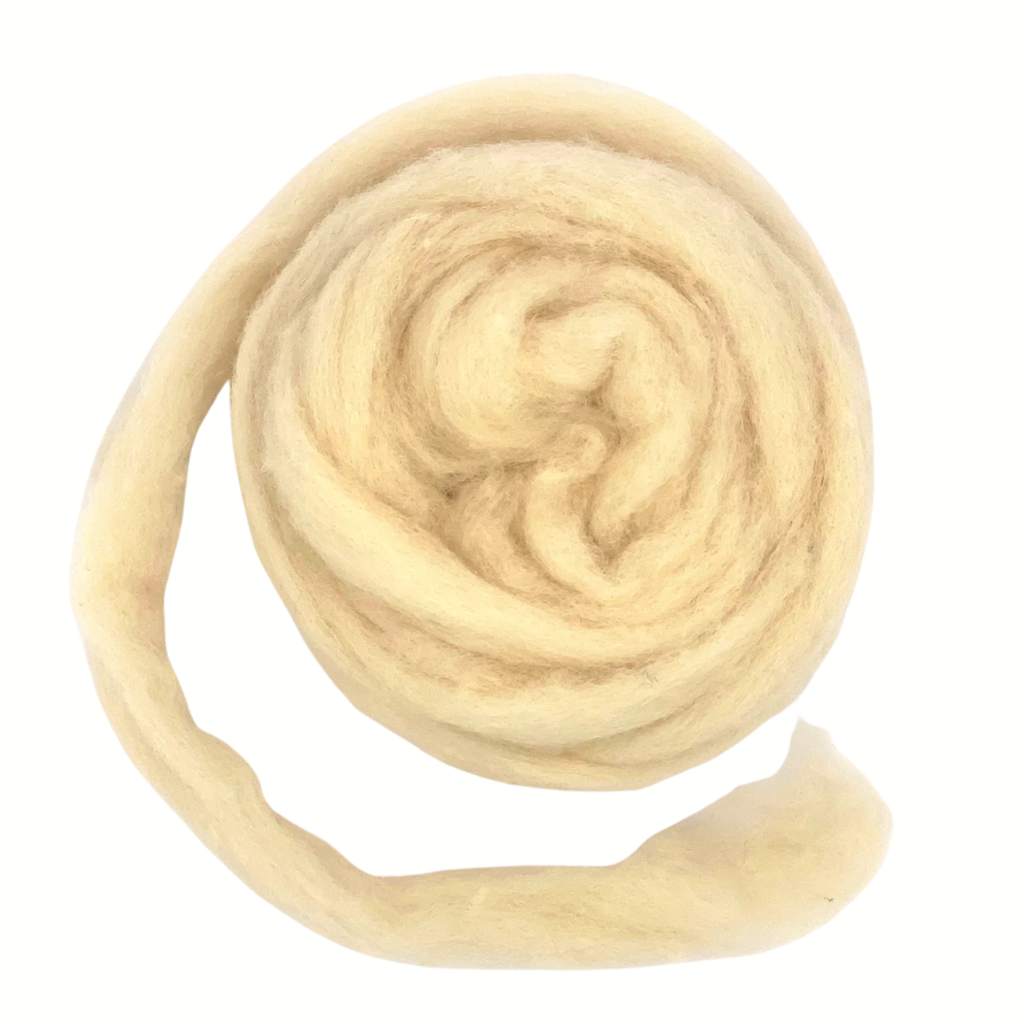Corriedale Sliver Needle Felting Wool Sandstone 