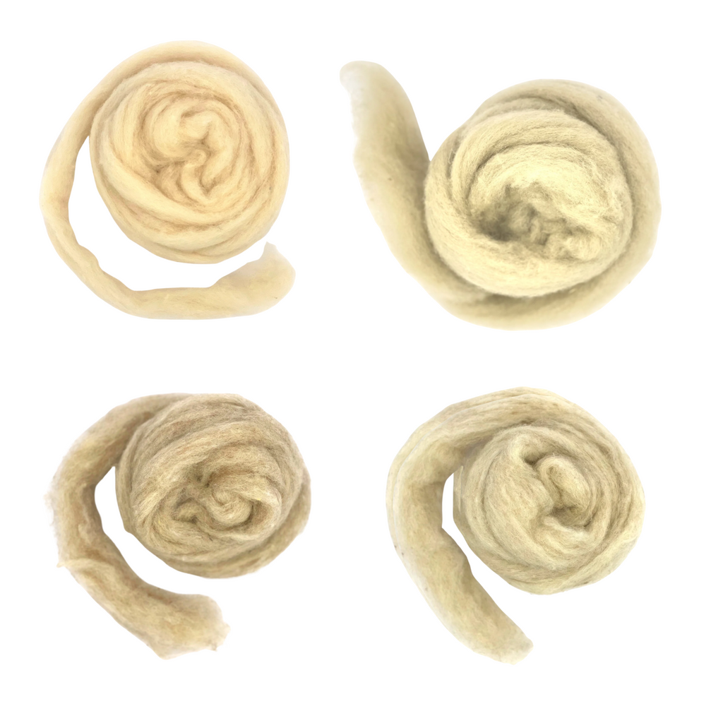 Corriedale Sliver Needle Felting Wool Shepherds Neutrals