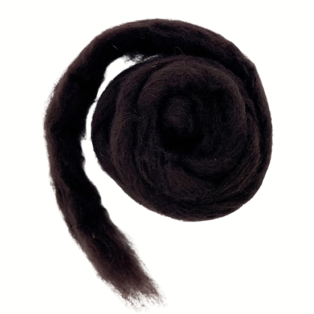 Corriedale Sliver Needle Felting Wool mocha