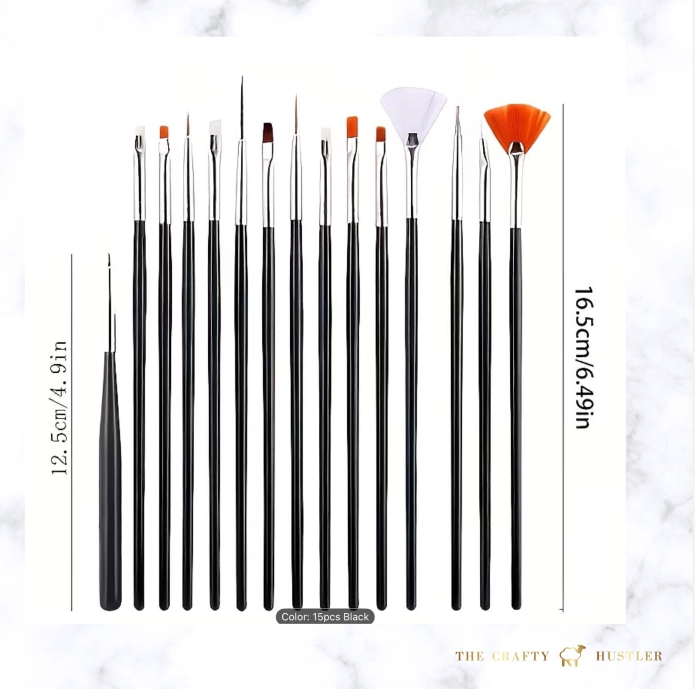 15 pcs Fine Detail Brushes Miniature Hobby Art Craft
