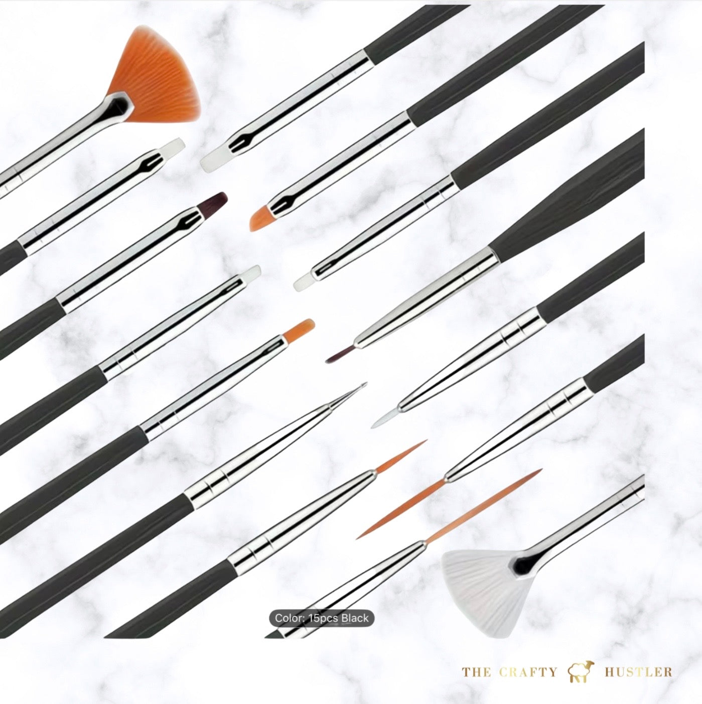 15 pcs Fine Detail Brushes Miniature Hobby Art Craft