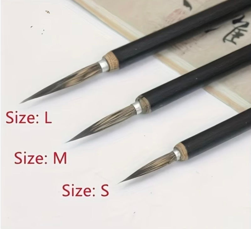 3pcs Calligraphy Painting Brushes Artist Craft Hobby 3 sizes