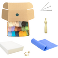 Needle felting 2D landscape Kit- Merino wool beginner kit
