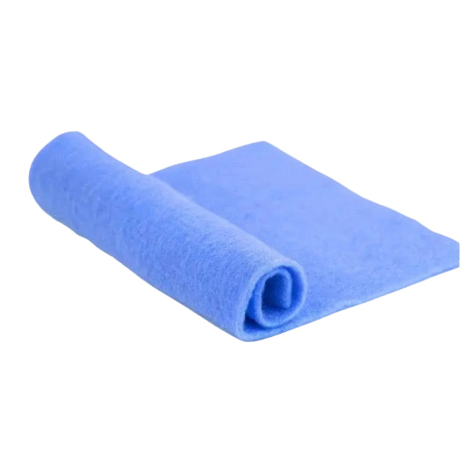 Merino Needle Felting Pre-felt Blue