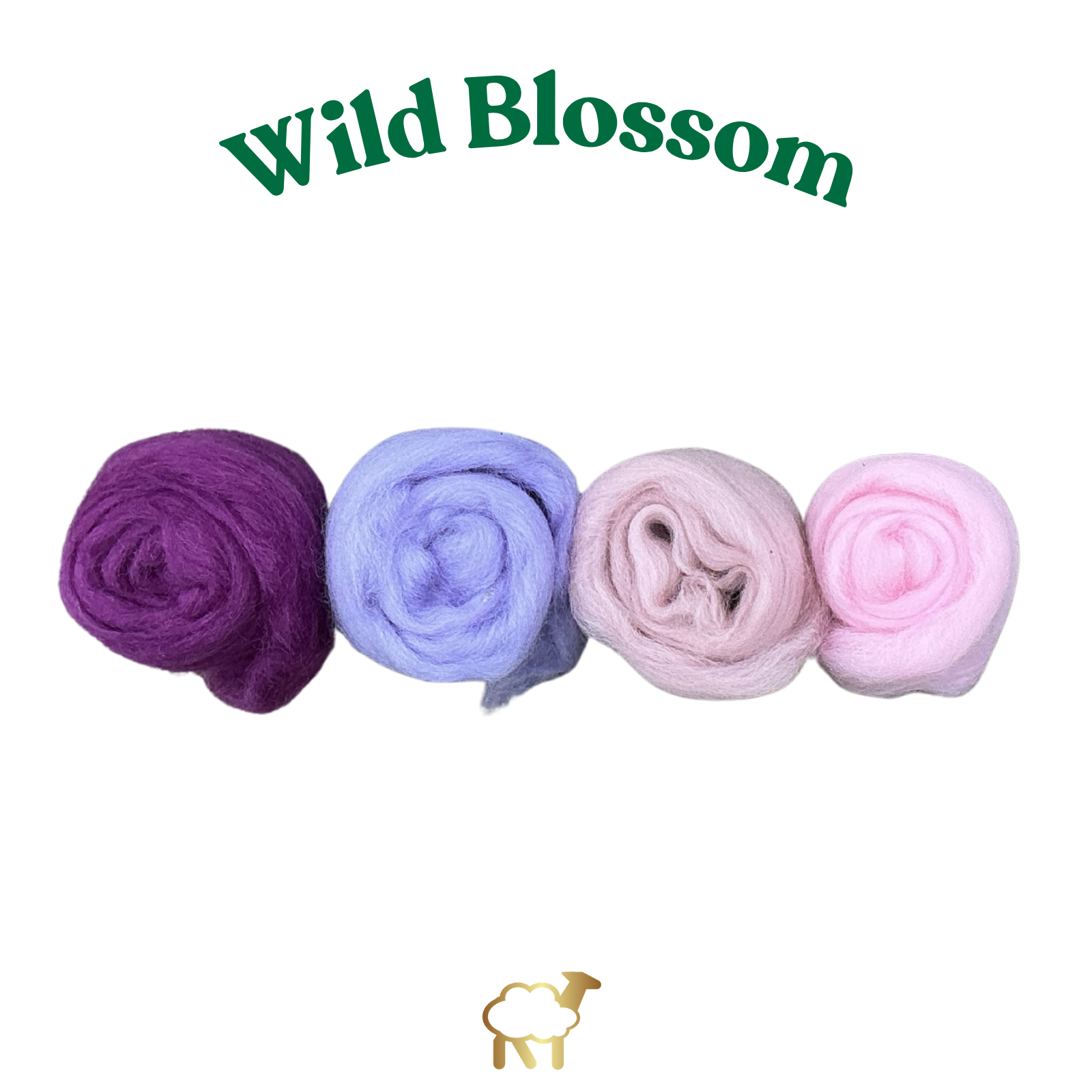 Merino Needle Felting Wool pack Wild Blossom