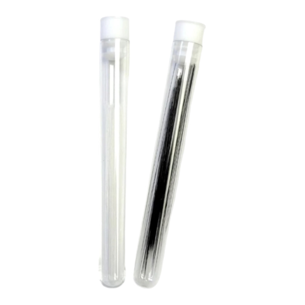 50 Tapered Animal Whiskers Black/White Needle Felting