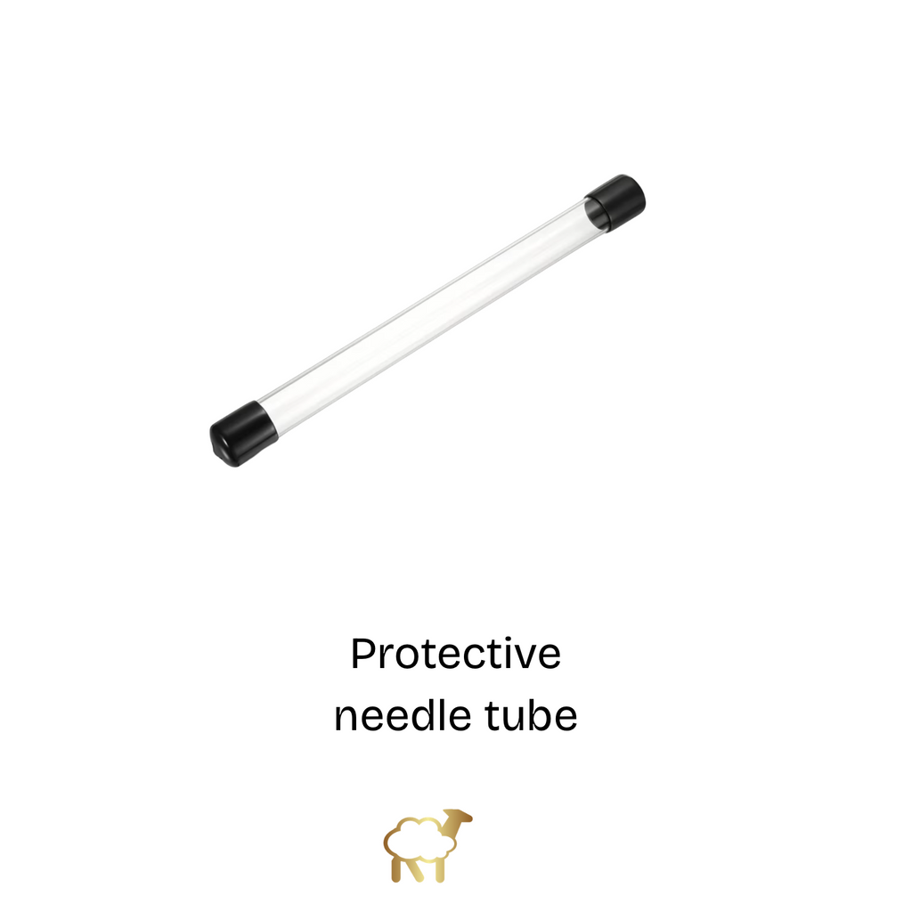 Protective needle felting needle tube 