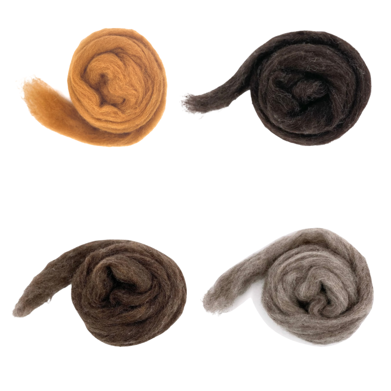 Corriedale Wool Sliver ‘Badger & Friends’ Wool Pack