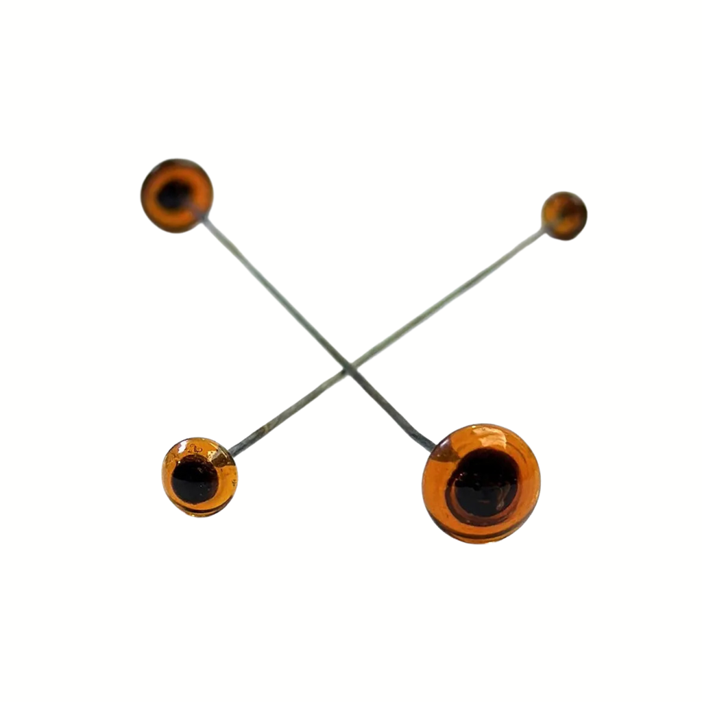 6mm Needle Felting Eyes Brown Amber Blue Black