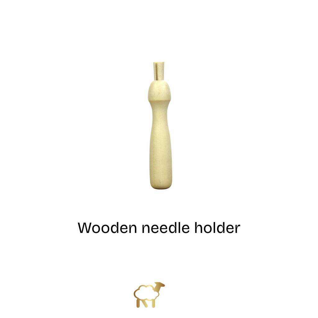 Wooden needle felting holder 